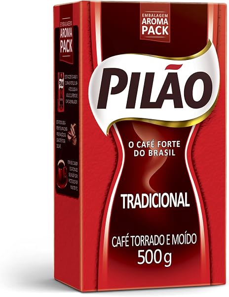Café Pilão Torrado e Moído Tradicional Vácuo 500g